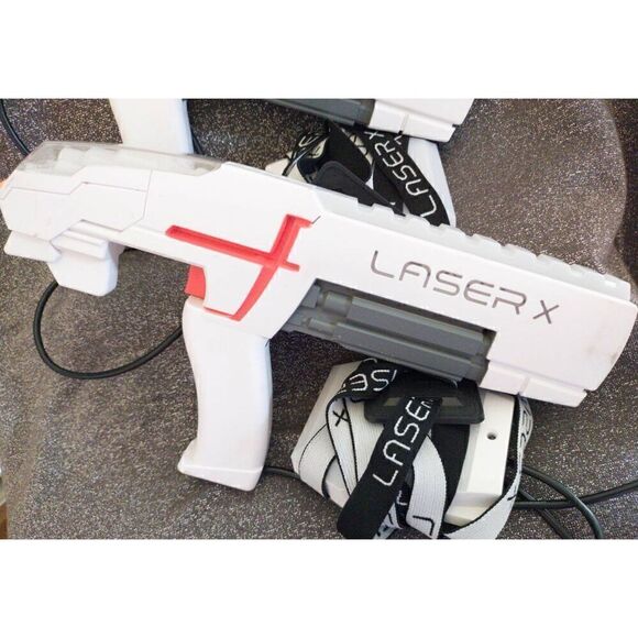Laser X 2 Players Fusion Blaster Guns With Chest Targets TESTED WORKS!. - Picture 3 of 5